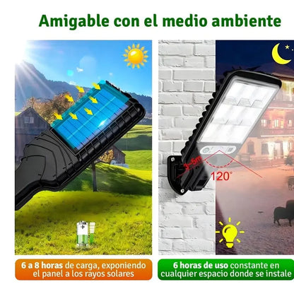 Lampara solar con sensor + Control