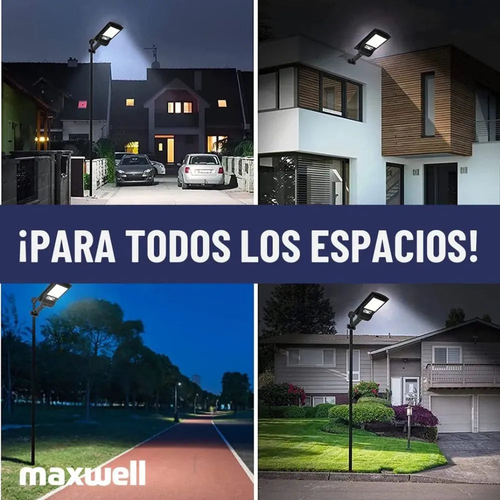 Lampara solar con sensor + Control